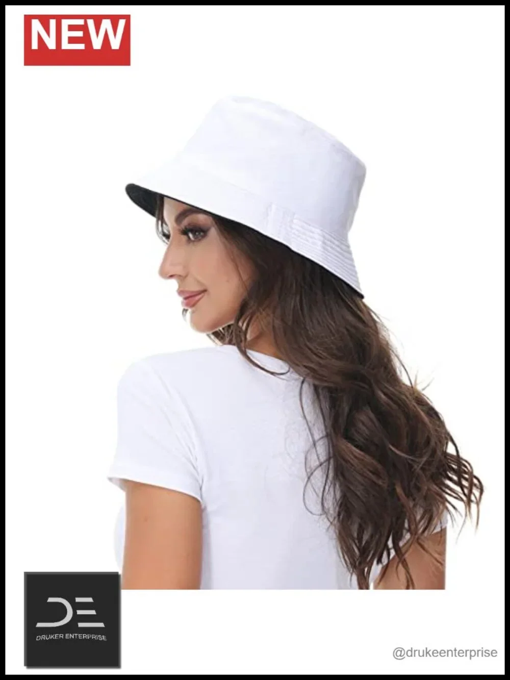 Reversible Bucket Hat Summer Beach UV Protection Outdoor Cap